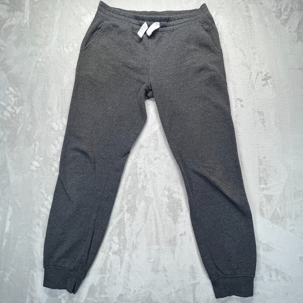 Essentials Sweatpants Boys XL 18-20 Charcoal Gray Fleece Lined Drawstring Waist